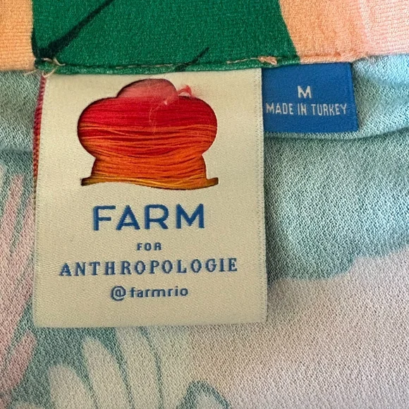 Farm Rio Anthropologie Tropical Wrap Skirt Medium - Picture 7 of 9